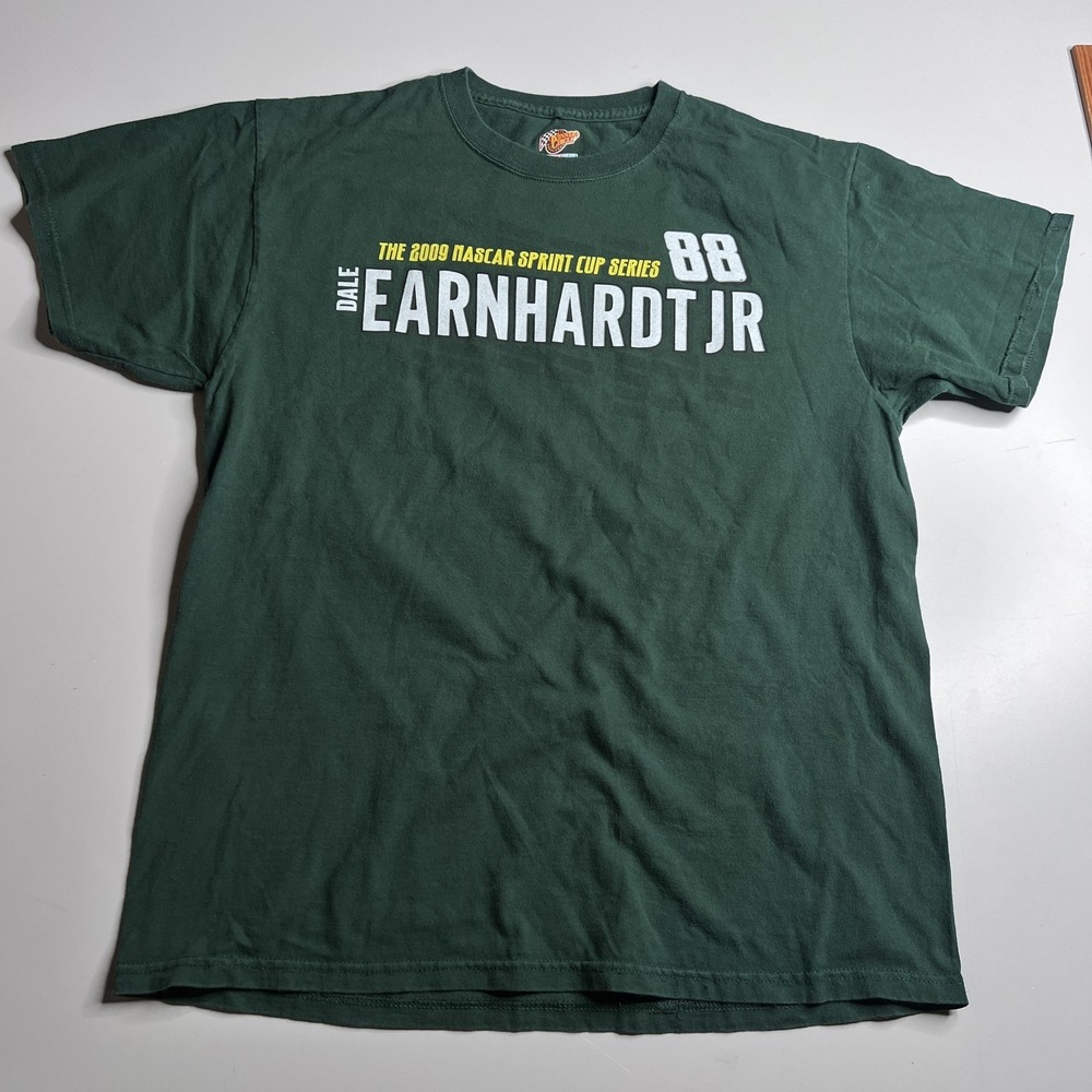 Dale Earnhardt Jr 88 Shirt Mens Large Green NASCAR Sprint Cup Winners Circle Tee